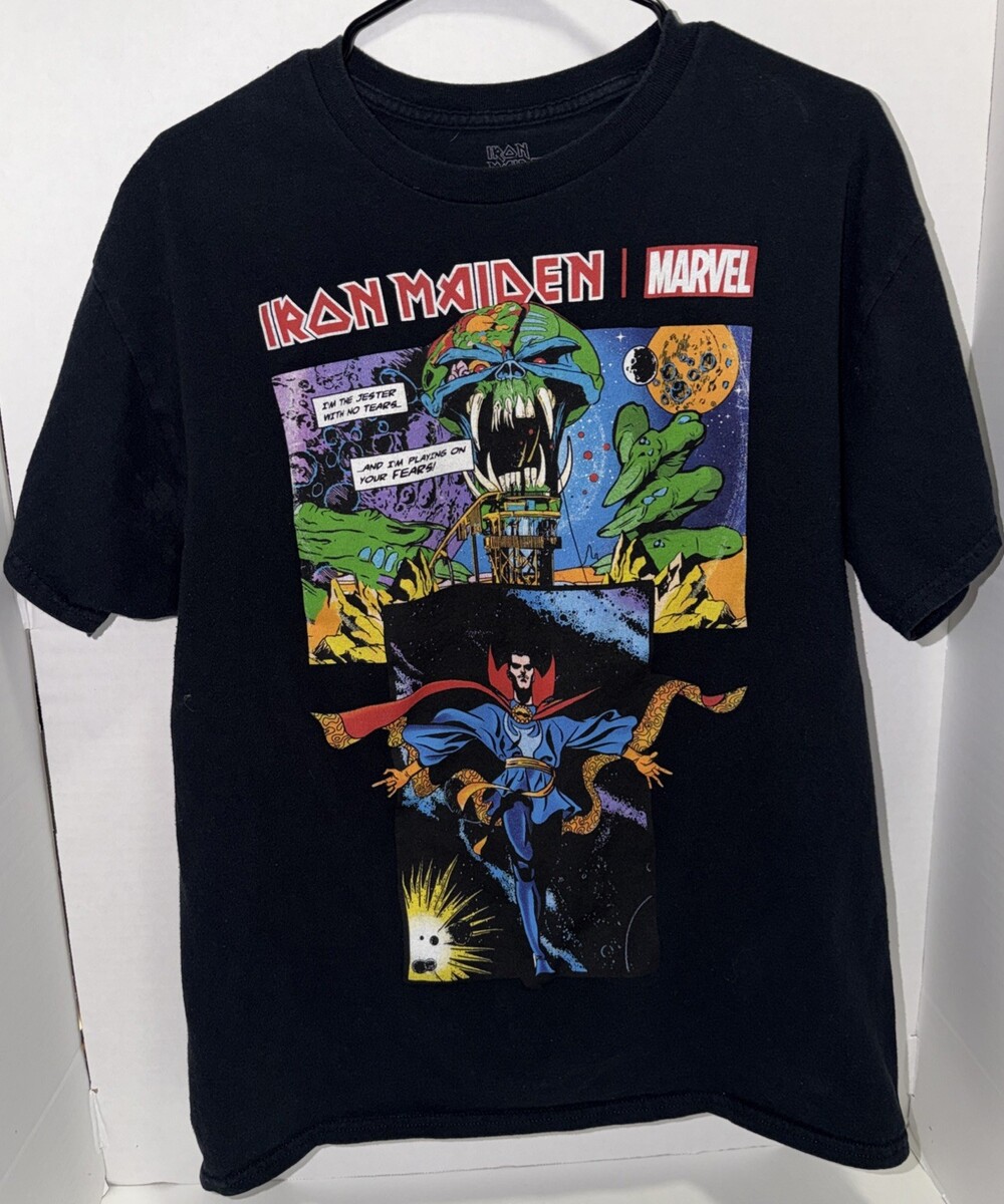 Iron Maiden Dr Strange Marvel T Shirt Large Heavy Metal. Excellent Condition